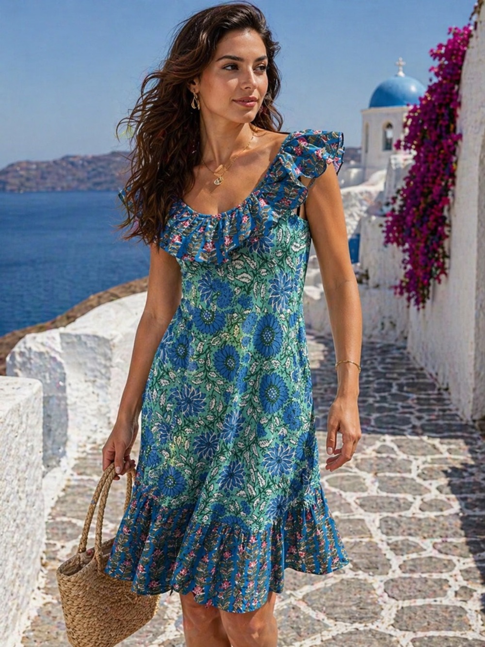 ๐บNWT Cella & Flo Floral Fashion Dress โ Size 4 - Picture 16 of 16